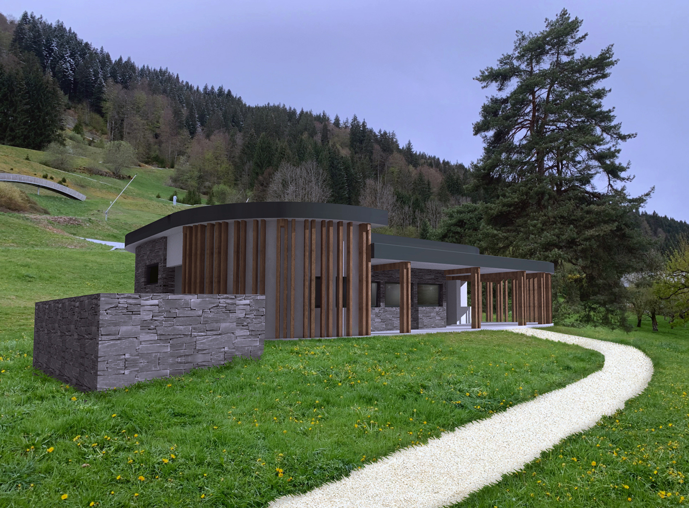 Projet de construction immobilier luge dans les Aravis